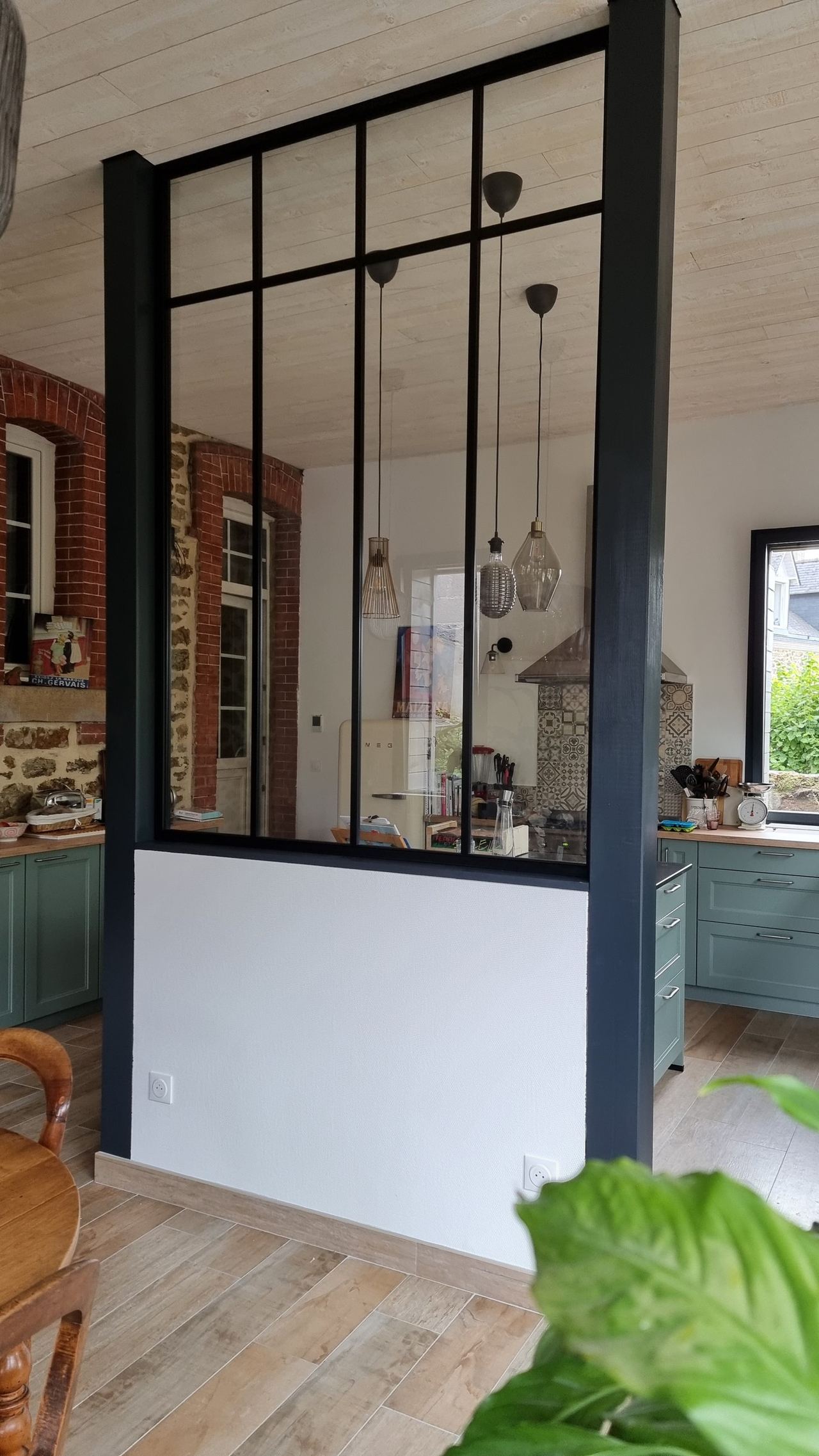 Verrière d’intérieur noire